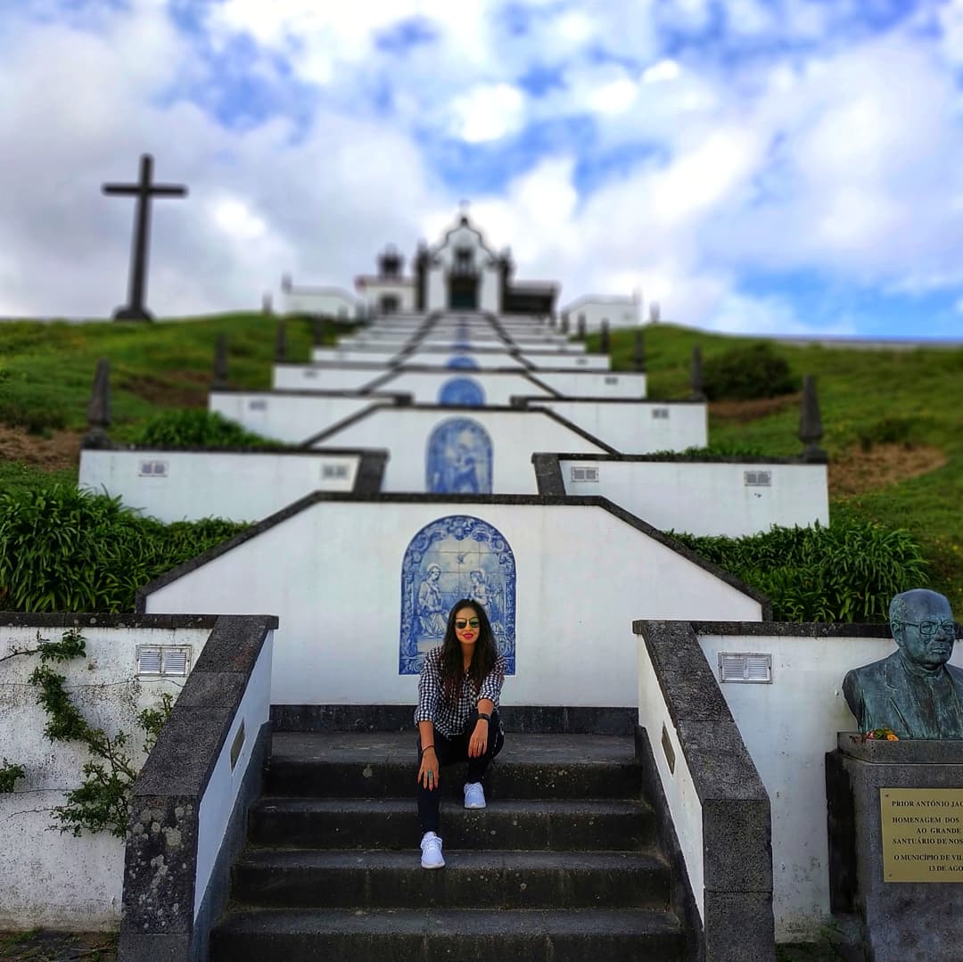 Escaleras del santuário de Nossa Senhora da Paz, Azores