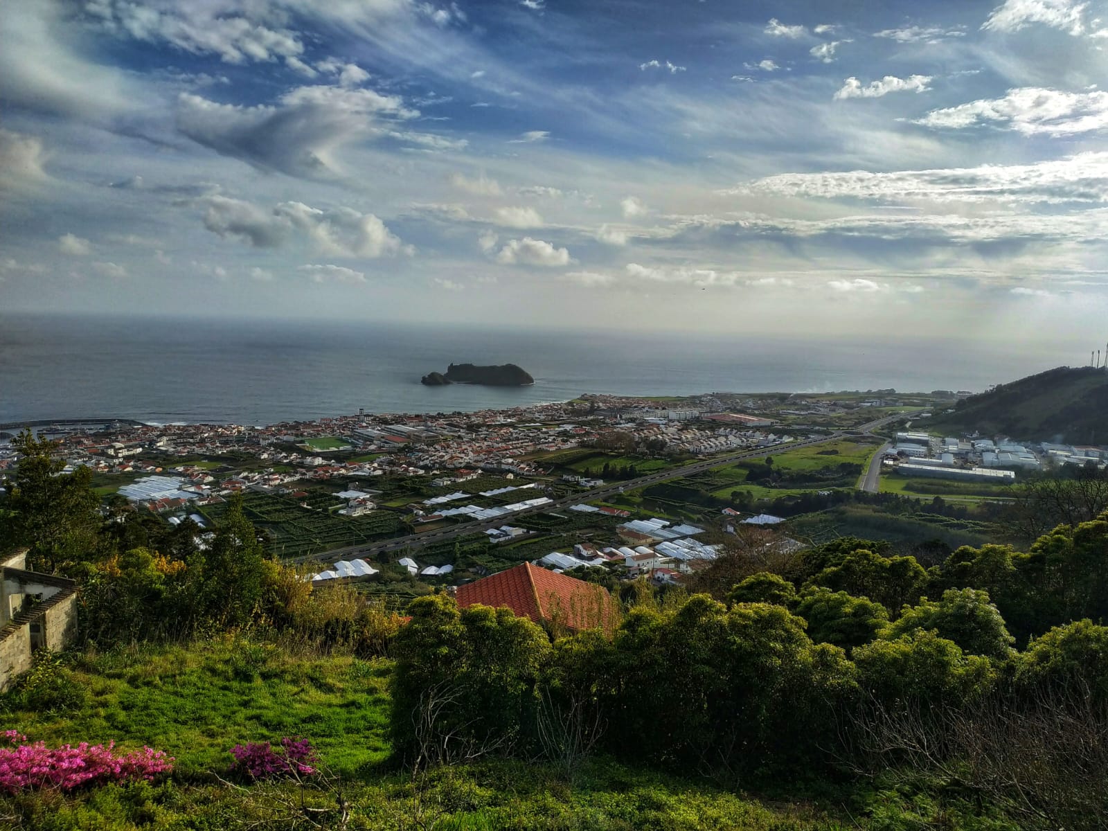 Vista panorámica desde Nossa Senhora da Paz, São Miguel