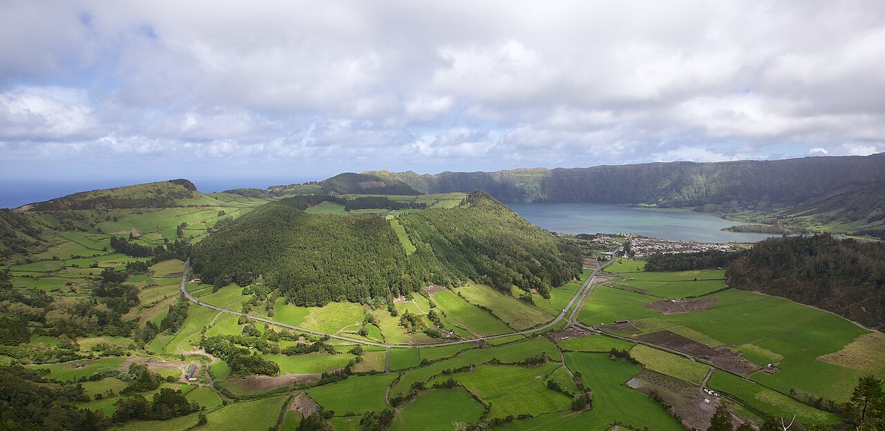 Viewpoint over Sete Cidades in the Azores