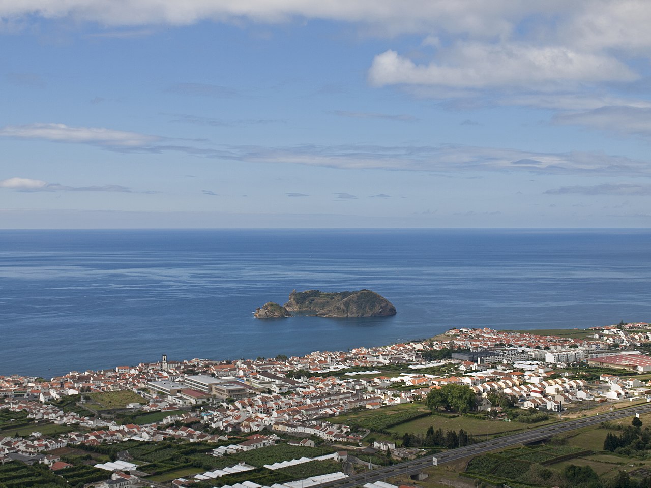Panorámica de Vila Franca do Campo São Miguel Azores