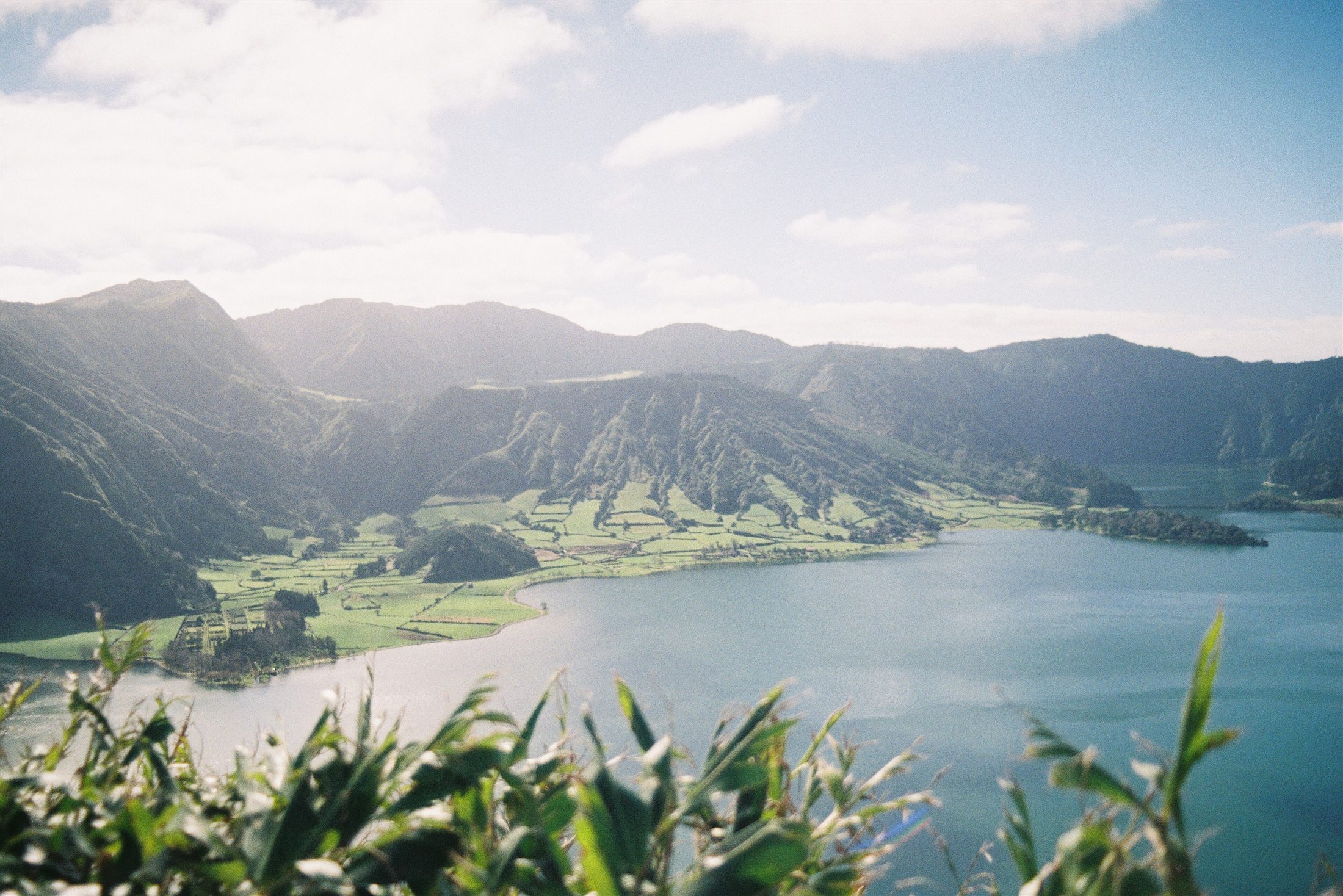 Lagos volcánicos de Sete Cidades en São Miguel, Azores