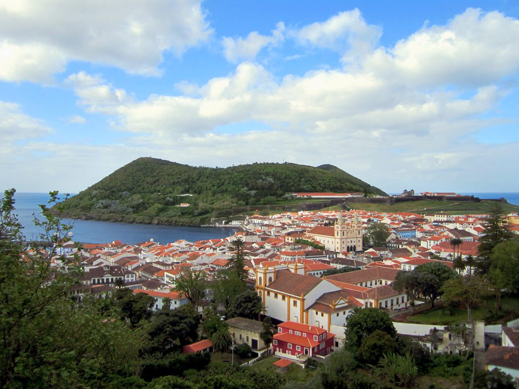 Angra do Heroísmo in Terceira, Azores GPS route