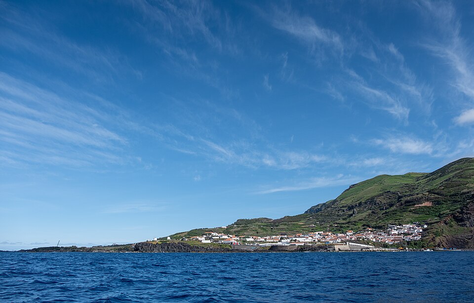 GPS stop in Corvo, Azores GPS route