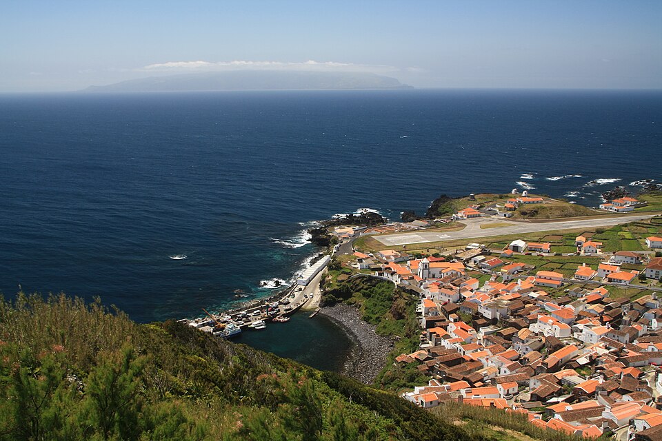 GPS stop in Corvo, Azores GPS route