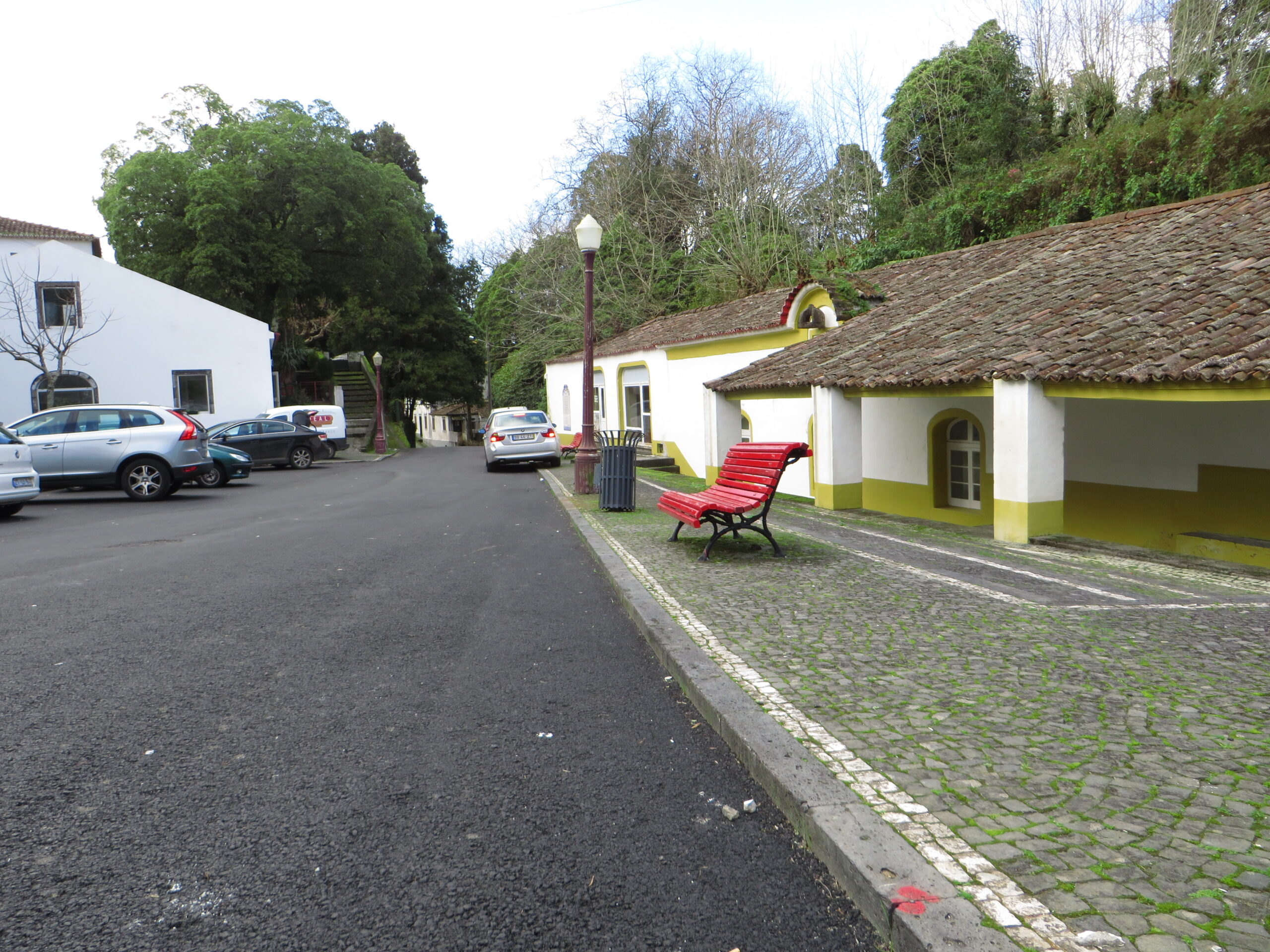 Edificios y entorno de Caldeiras da Ribeira Grande en São Miguel