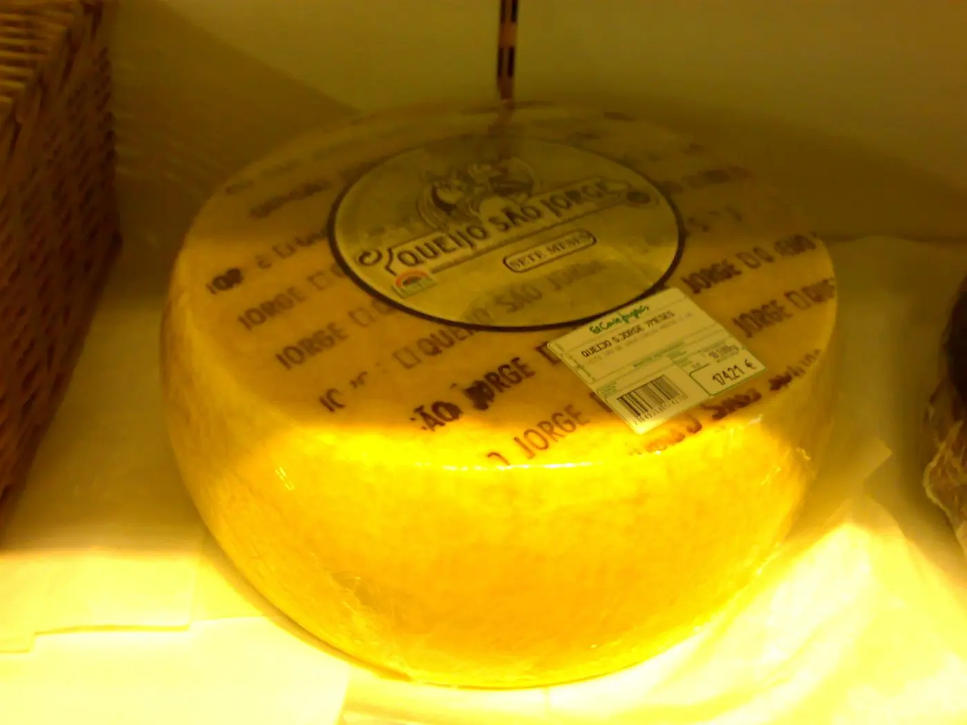 Queso tradicional de São Jorge en las Azores