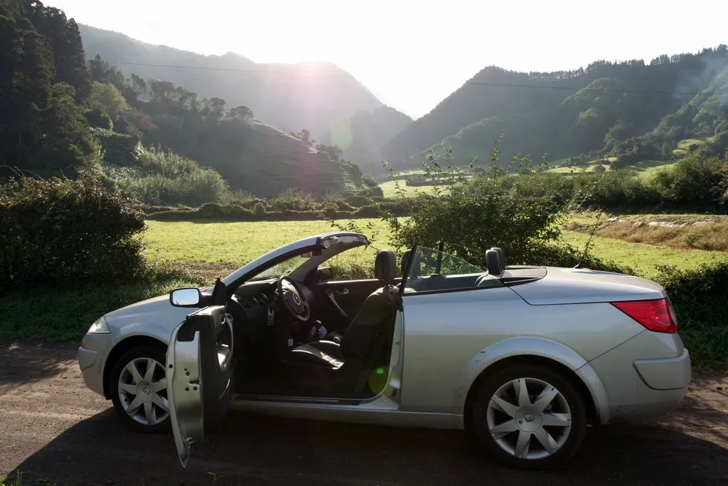 Car in Sete Cidades, São Miguel Island, Azores