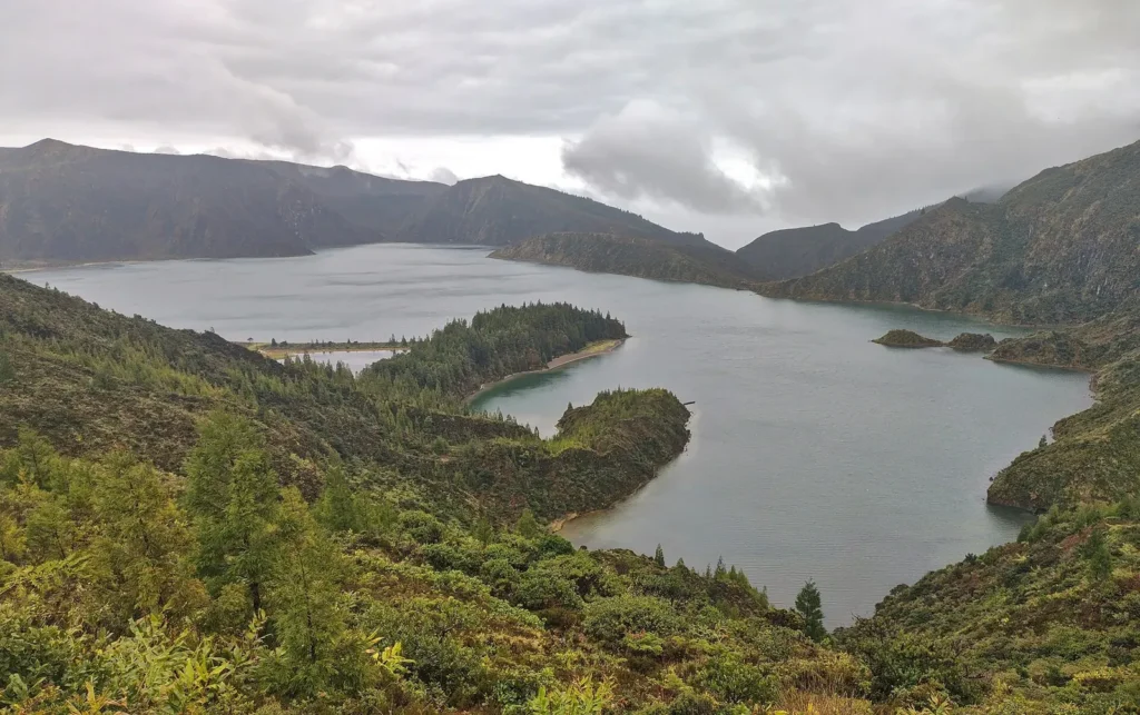 Lagoa do Fogo vista desde el mirador, São Miguel, Azores